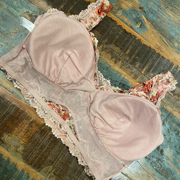 Y2K Japanese Floral Lace Bralette EUC - Picture 13 of 15